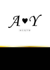 Initial A♡Y
