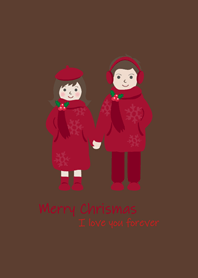 ไปเดินเล่นกัน˙คริสต์มาส(น้ำตาลเข้ม)