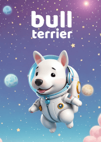 bull terrier In The Galaxy Theme