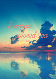 心を癒して運気上昇☆虹色の夕日と海