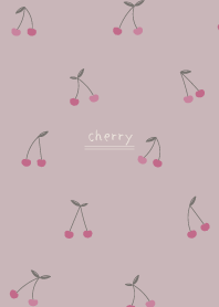 ラッキーチェリー：ベージュピンク