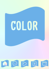 blue color rainbow  P16