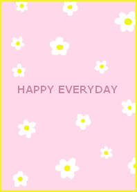HAPPY EVERYDAY (yellowpink)