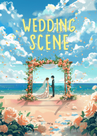lovely wedding scene