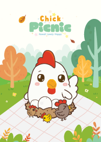 Chicken Picnic Day Kawaii