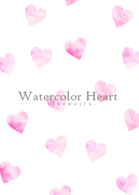 Watercolor Heart-PINKWHITE 3