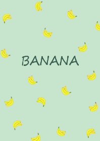 バナナ総柄 /fresh green