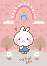 USAGISAN RAINBOW PEACH PINK