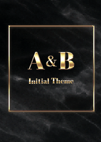 [ A&B ] Initial Theme  Gold Black