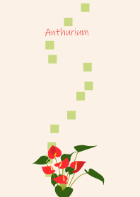 August's birth flower,Anthurium