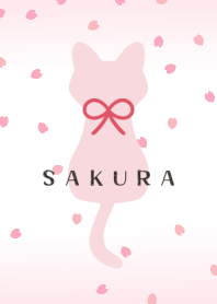 Spring "SAKURA" petals and cats.