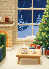 Cat on Christmas Day 2_50