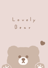 可愛的熊 / pink beige