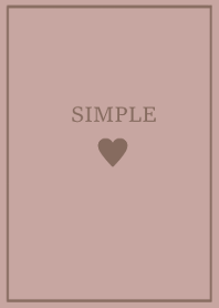 SIMPLE HEART / pinkbeige