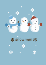 Snowman / light blue2