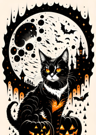 halloween cat E9C5C4