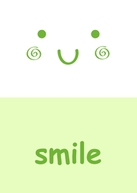 간단한 녹색 미소