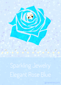 Sparkling Jewelry Elegant Rose Blue