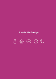 Simple life design -purple pink-