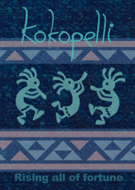 幸運をもたらす精霊 ココペリ（デニム）