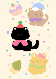 Matcha Ice Cream Cat