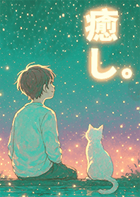 Boy and Cat Gazing at the Stars 1.0
