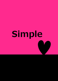 Pink and black heart