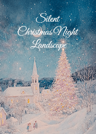 Silent Christmas Night Landscape