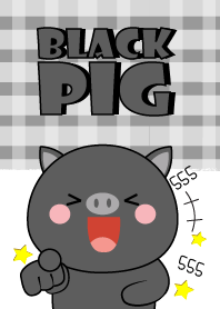 หมูดำน่าร๊ากกก