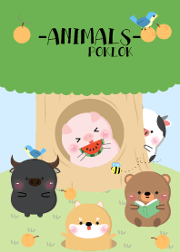 Animals On Tree Theme