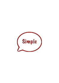 The Simple Speech bubble No,1-W29