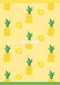 pineapple festival on yellow