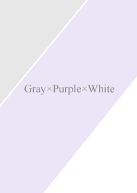 薄い紫＊灰色＊白