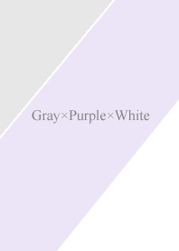Simple Gray&Purple&White