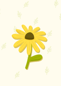 Flowers with Yellow Background