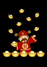 財神爺送元寶(護眼黑色)