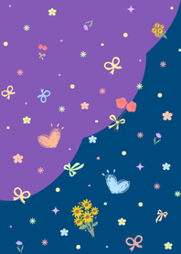 Cute Little DoodlesV.2_DeepBlue&Purple1w