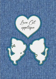 Love Cat Applique 50