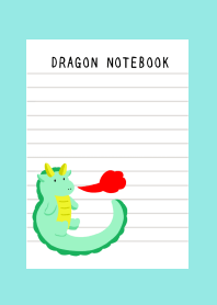 DRAGON NOTEBOOK-BLUE GREEN
