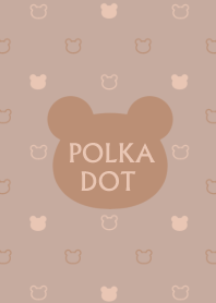 Bear Polka Dot[Pink Beige]