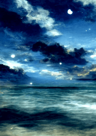 夜の月 月の海 #DlM_26。