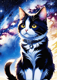 Night Moon Star Cat 1b7B0B