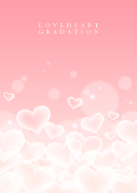 LOVE HEART GRADATION-Pink&Beige