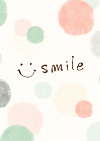 Adult watercolor Polka dot - smile2-