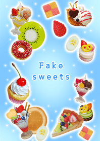 Fake sweets blue&light blue!