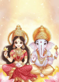 Ganesha&Lakshmi blessings fortune love_3