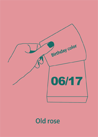 Birthday color June 17 simple: