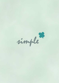 四葉 水彩'暗綠色'