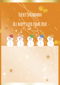 Orange / Full luck UP Snowman