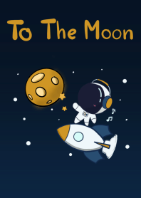 Astronaut - To The Moon Theme Black